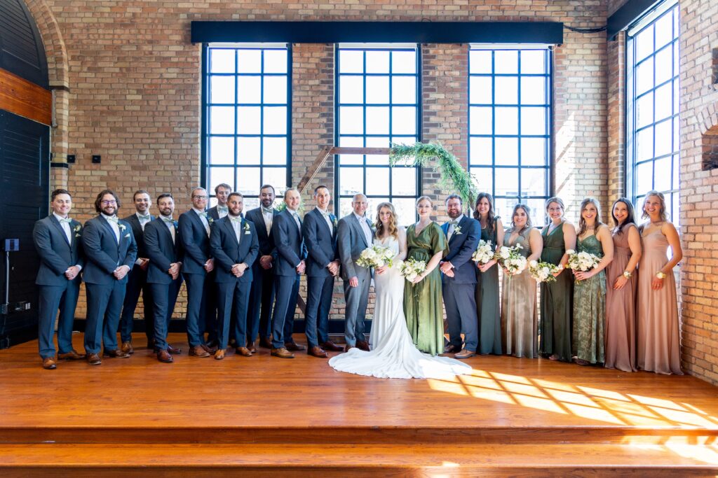 wedding party at the essence event center