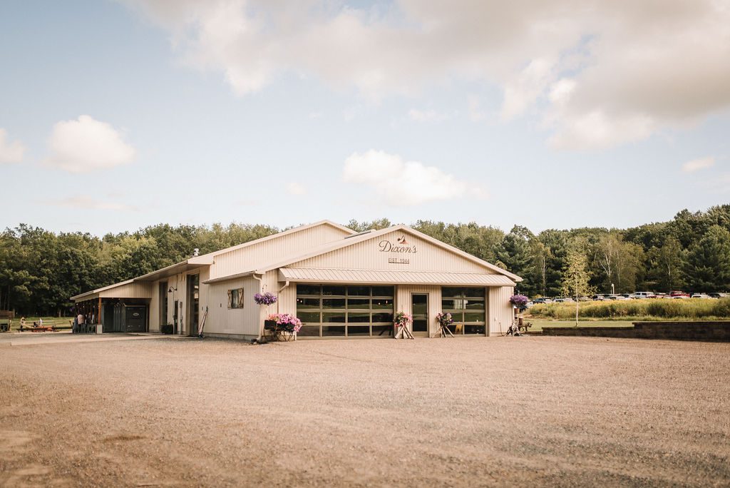 Outdoor space at Dixons Apple Orchard wedding venue in Eau Claire Wisconsin
