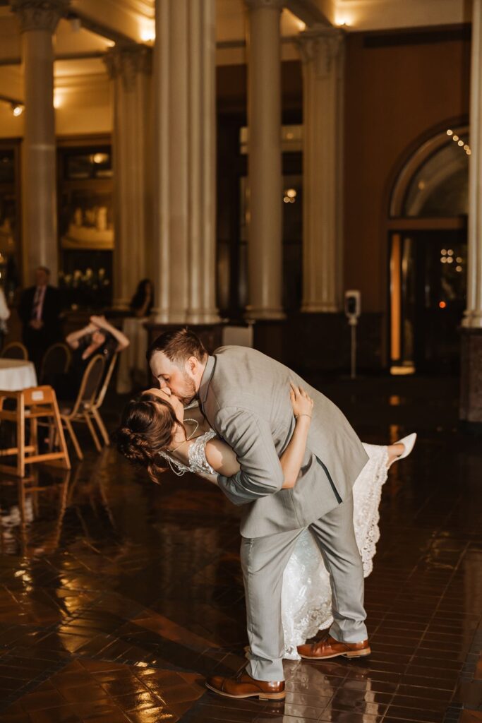 First dance at Landmark Center wedding venue in St Paul Minnesota
