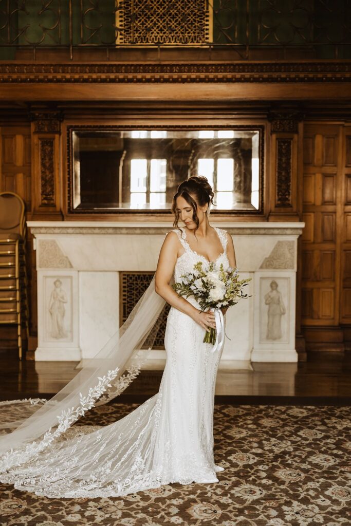 Bride at Landmark Center in St Paul Minnesota