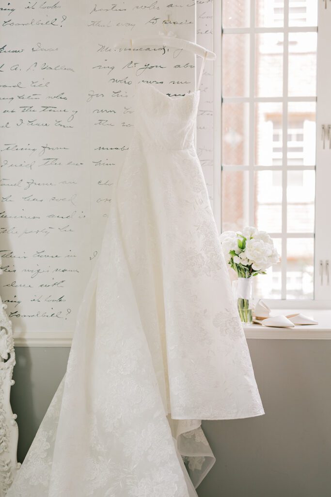 Wedding dress at The Beach Club Wedding venue in Minneapolis Minnesota