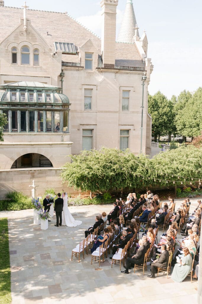 Wedding ceremony at The American Swedish Institute in Minneapolis Minnesota